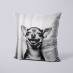 CUSHION Panel Laughing Chihuahua CP-729