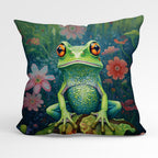 CUSHION Fabric Panel Green Frog CP-73