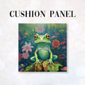 CUSHION Fabric Panel Green Frog CP-73