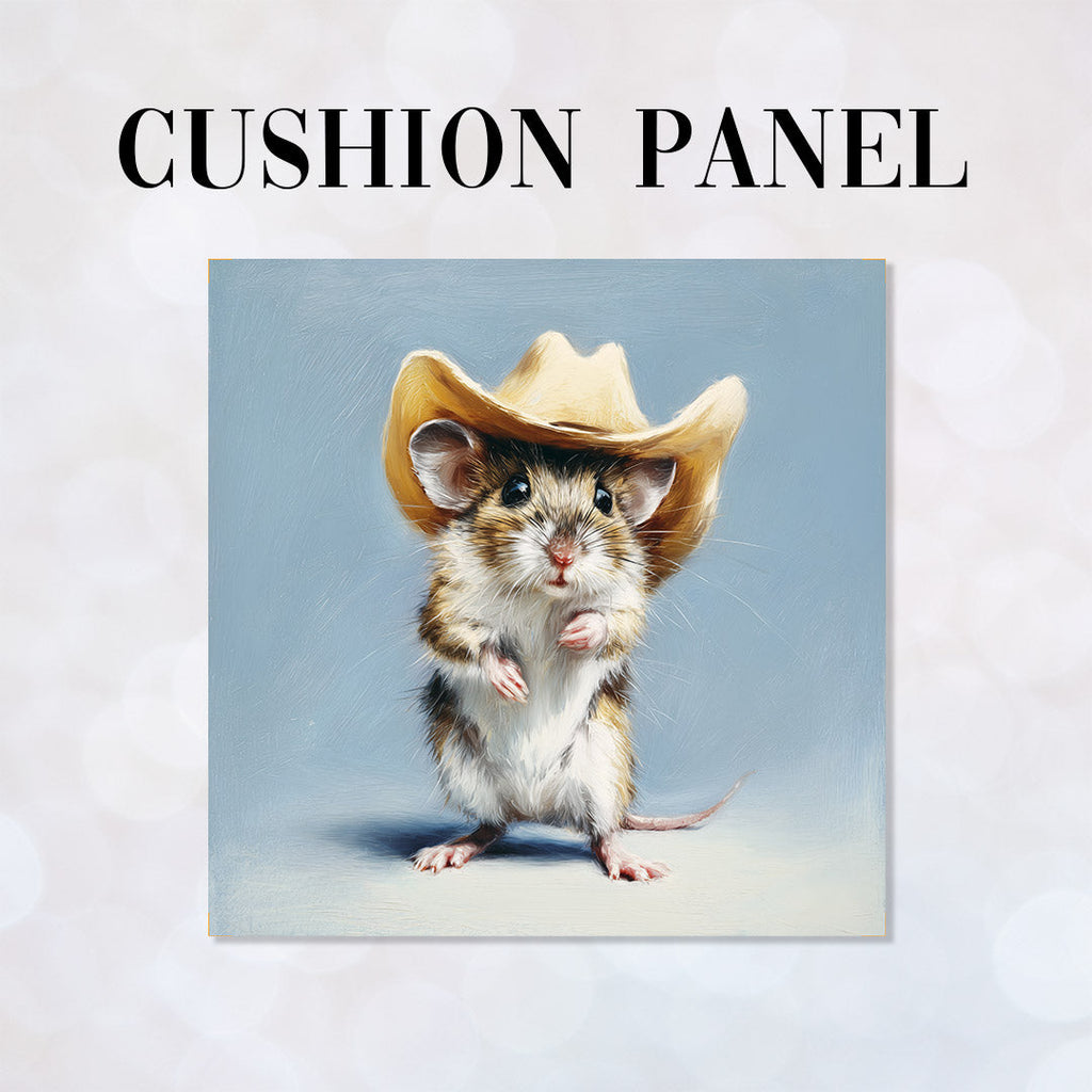 CUSHION Panel Mouse and a Cowboy Hat CP-731