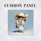 CUSHION Panel Mouse and a Cowboy Hat CP-731