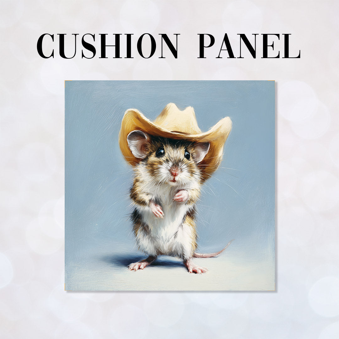 CUSHION Panel Mouse and a Cowboy Hat CP-731