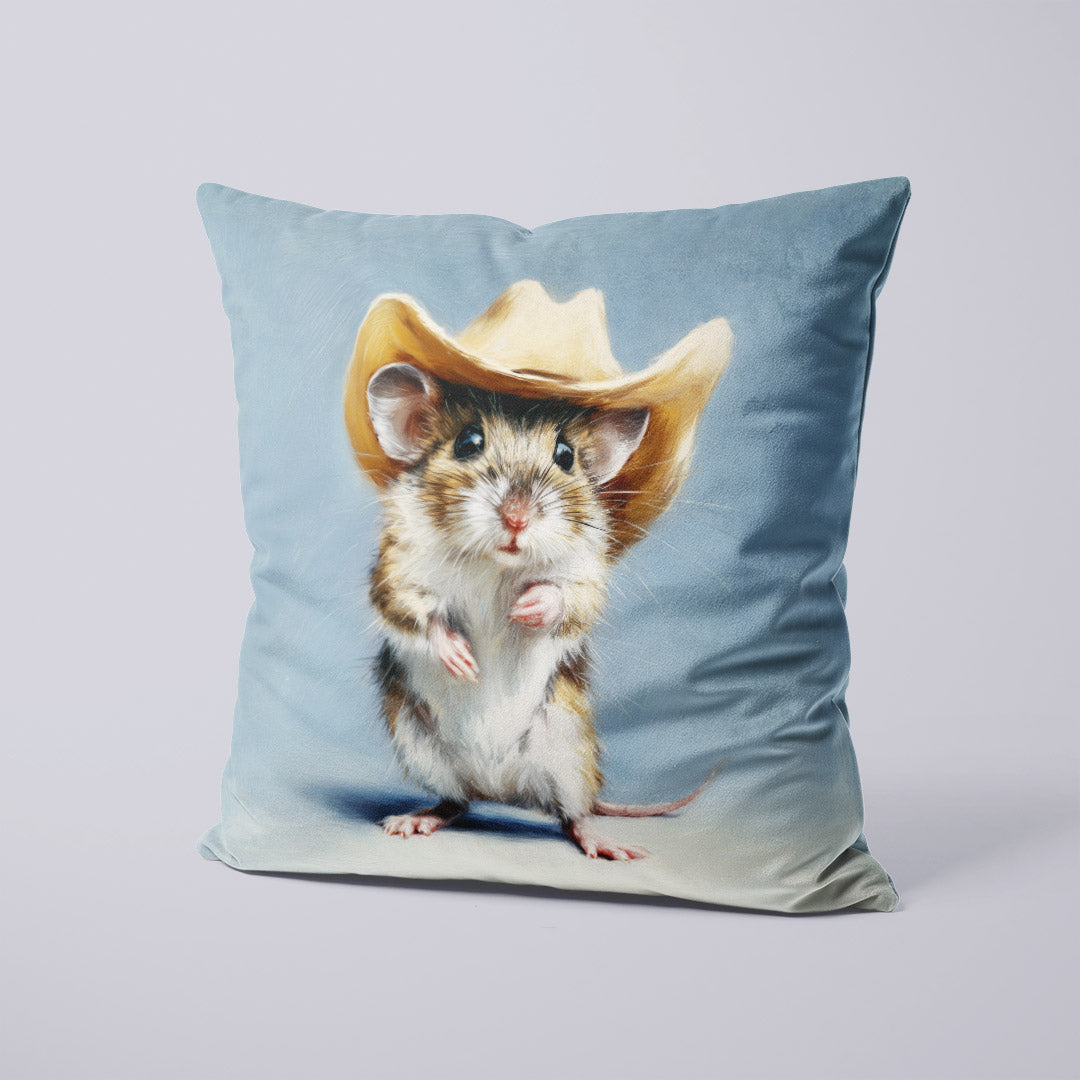 CUSHION Panel Mouse and a Cowboy Hat CP-731