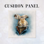 CUSHION Panel Rabbit in a Coat CP-733
