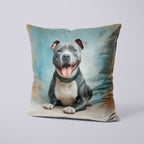 CUSHION Panel Grey Staffordshire Bull Terrier CP-738