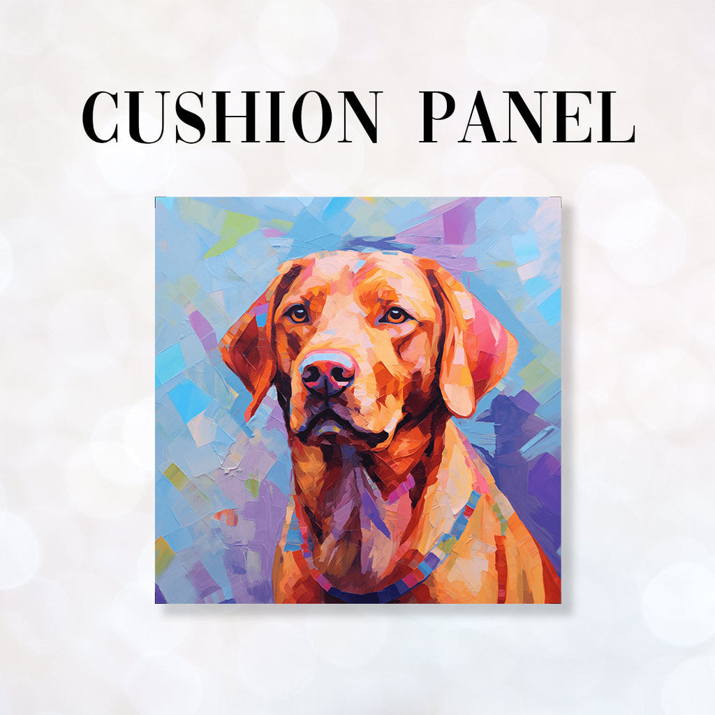 CUSHION Fabric Panel Fox Red Lab CP-74