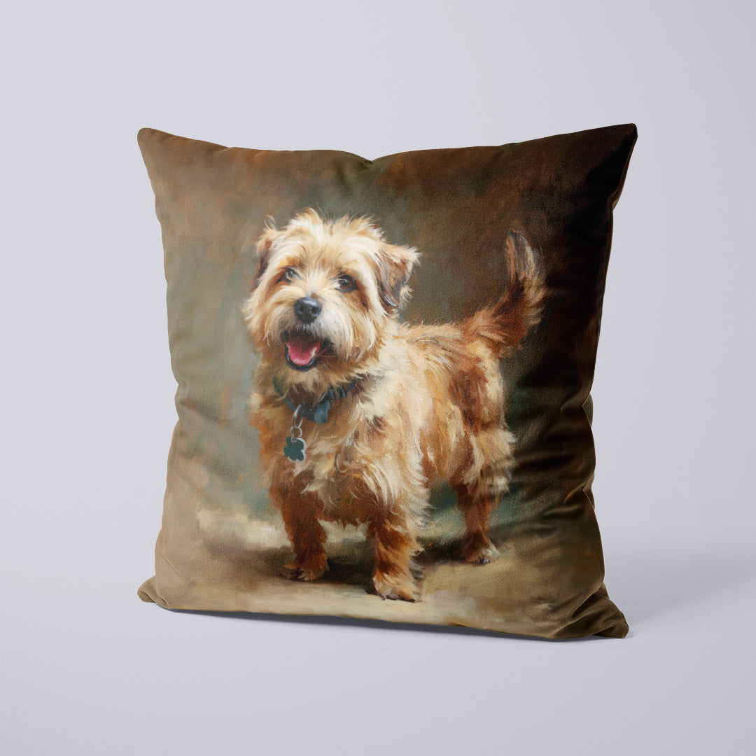 CUSHION Panel Norfolk Terrier CP-740