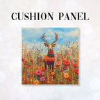 CUSHION Fabric Panel Felted Stag CP-82