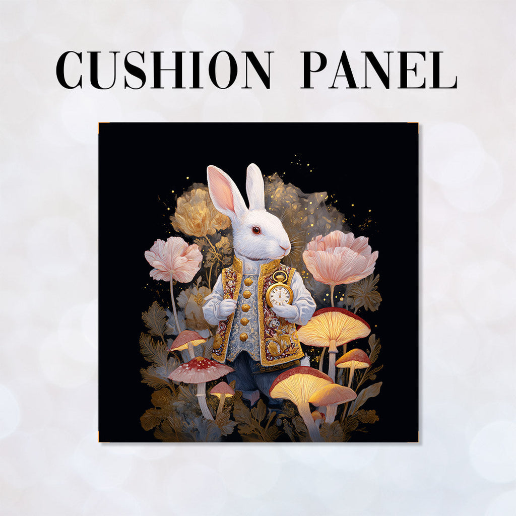CUSHION Panel Don't Be Late - White Rabbit CP-841