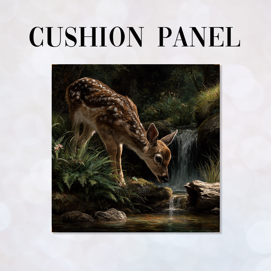CUSHION Panel Mossbrook Deer CP-844