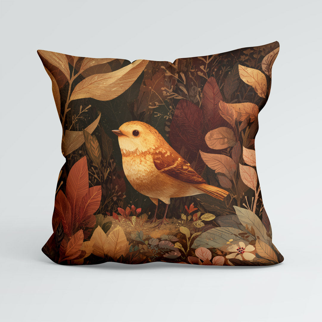 CUSHION Panel Autumn Blue Bird CP-846