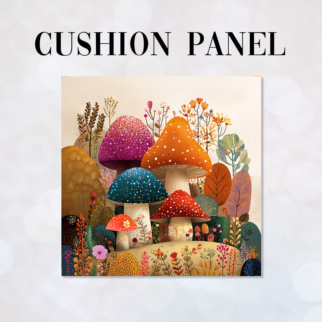 CUSHION Panel Funky Mushrooms 2 CP-853