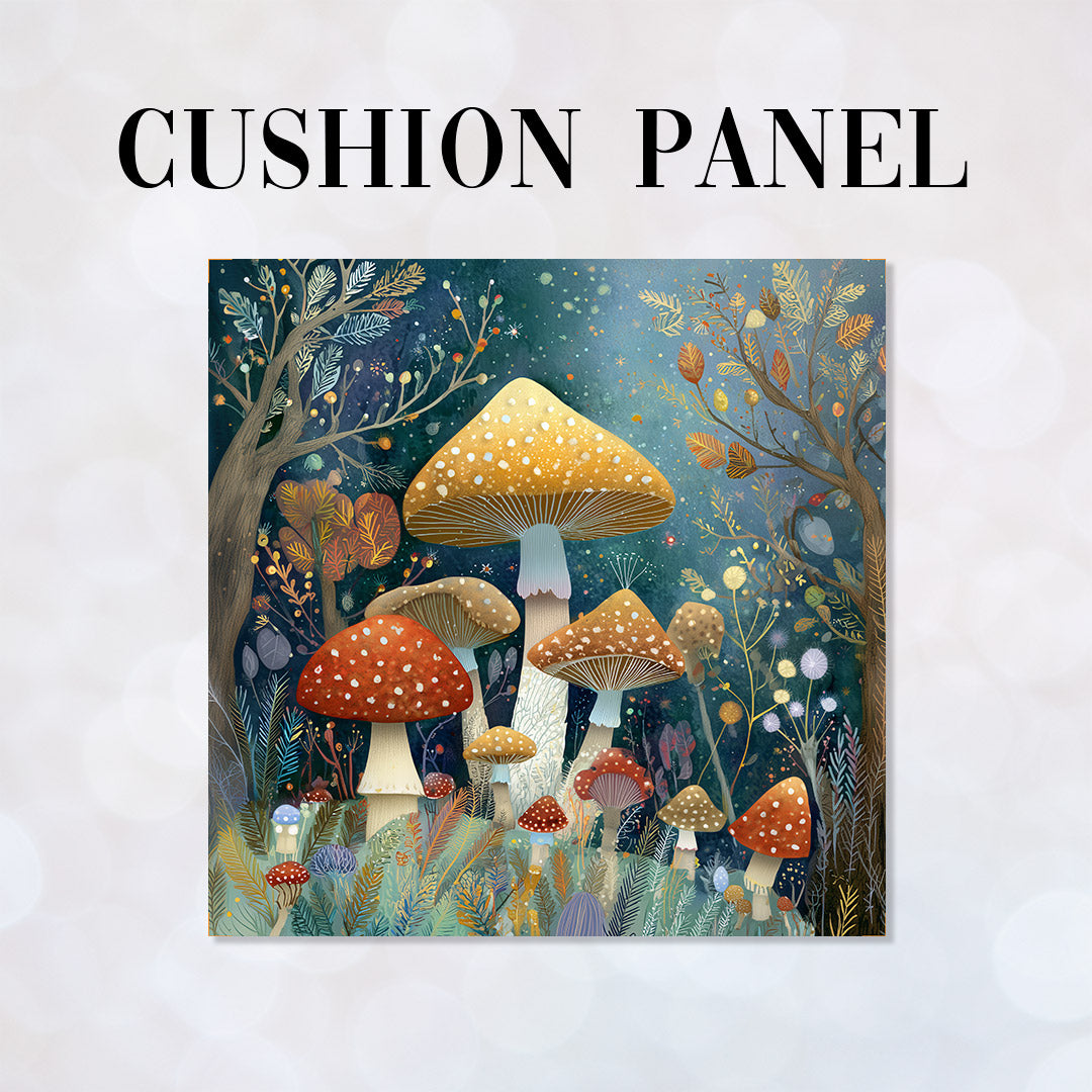 CUSHION Panel Funky Mushrooms 3 CP-854
