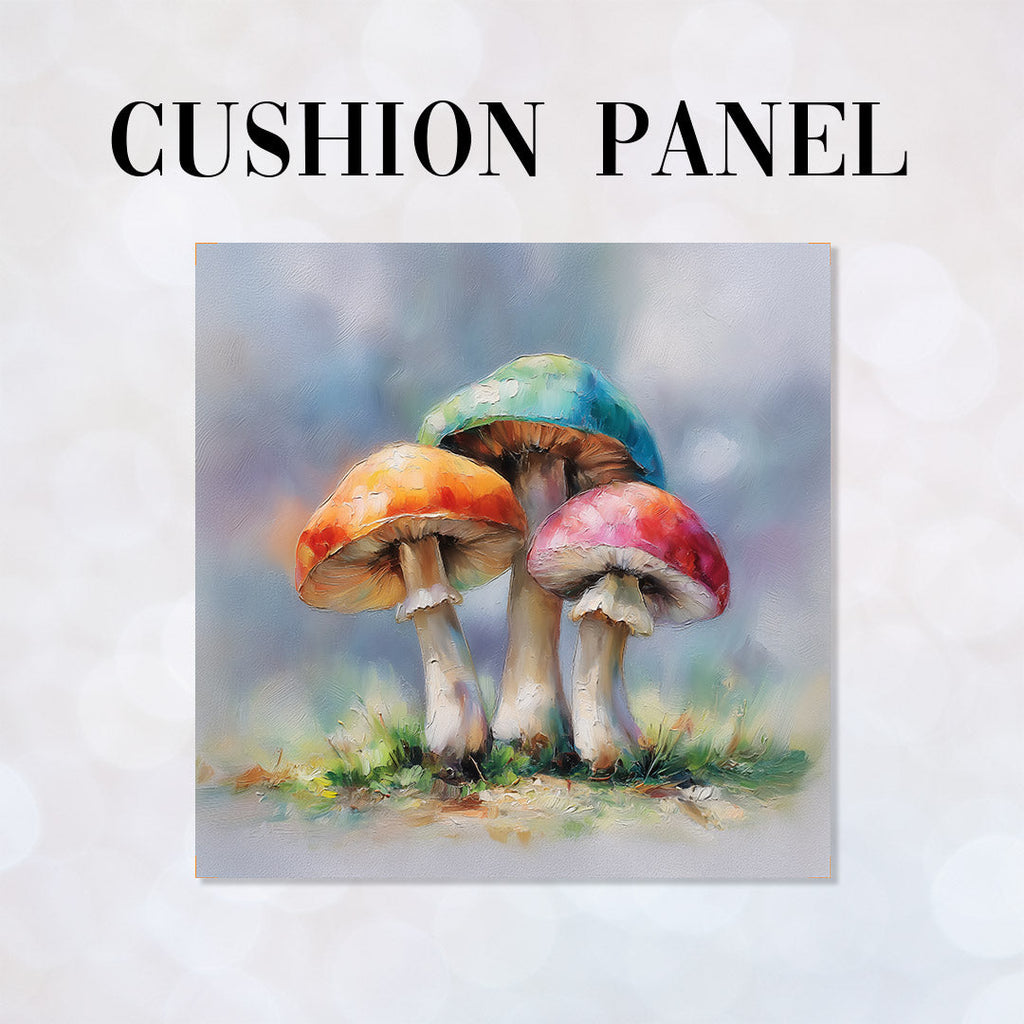 CUSHION Panel Whimsical Mushrooms 2 CP-857