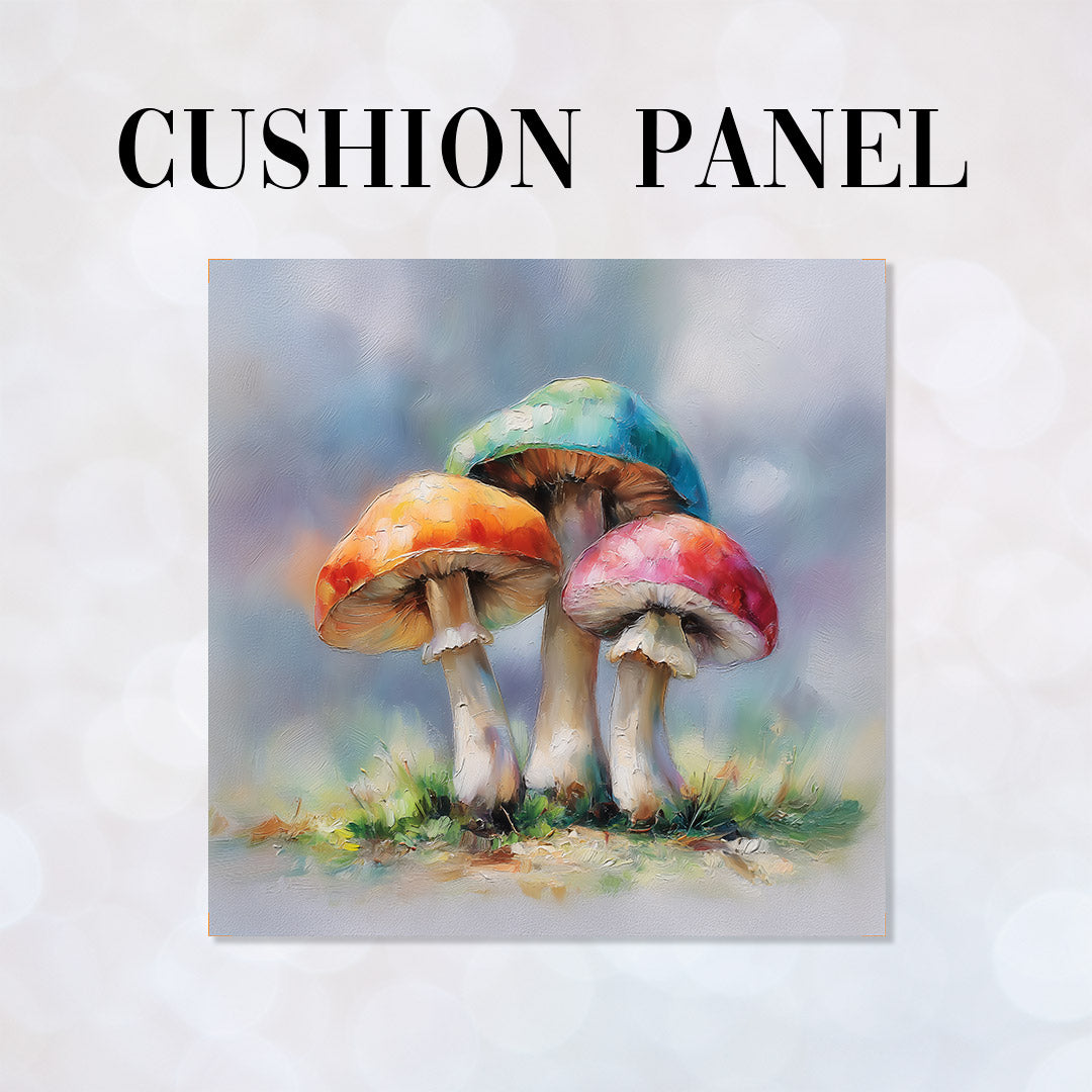 CUSHION Panel Whimsical Mushrooms 2 CP-857