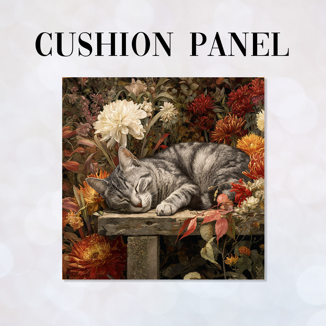 CUSHION Panel Tabby Cat  CP-858