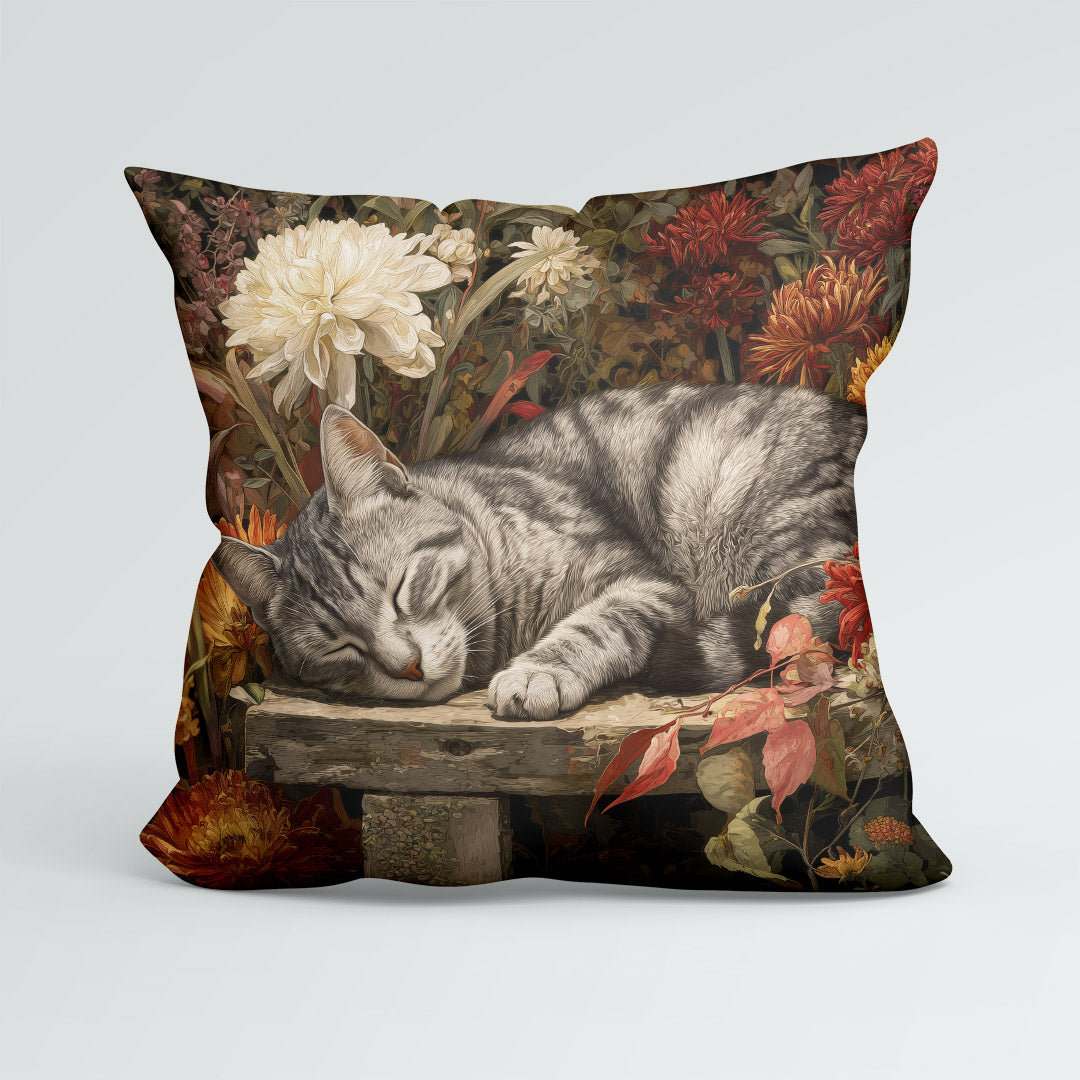 CUSHION Panel Tabby Cat  CP-858