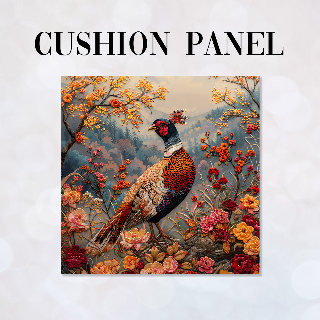 CUSHION Panel Autumn Pheasant CP-859