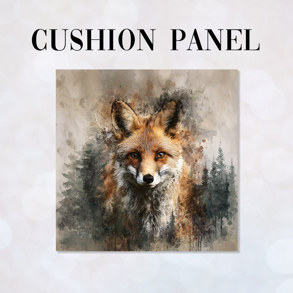 CUSHION Panel Watercolour Fox CP-860