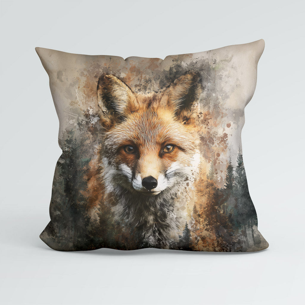 CUSHION Panel Watercolour Fox CP-860