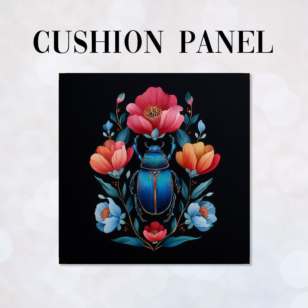 CUSHION Panel Floral Beetle CP-865