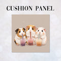 CUSHION Panel Boba Tea Guinea Pigs CP-869