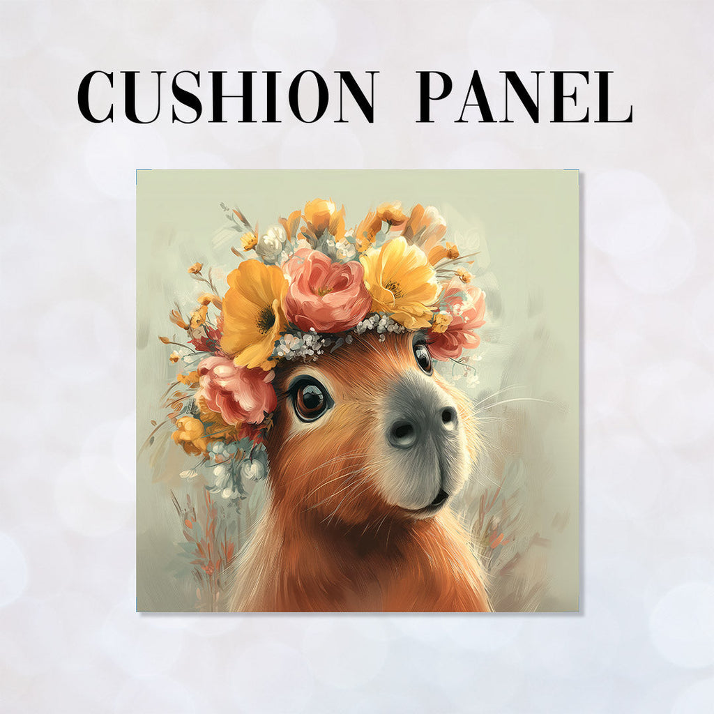 CUSHION Panel Floral Guinea Pig CP-870