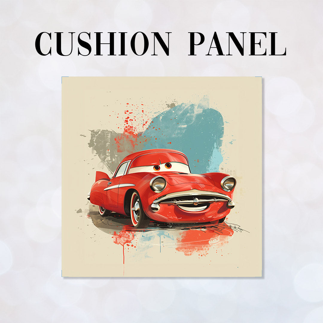 CUSHION Panel Red Car CP-871