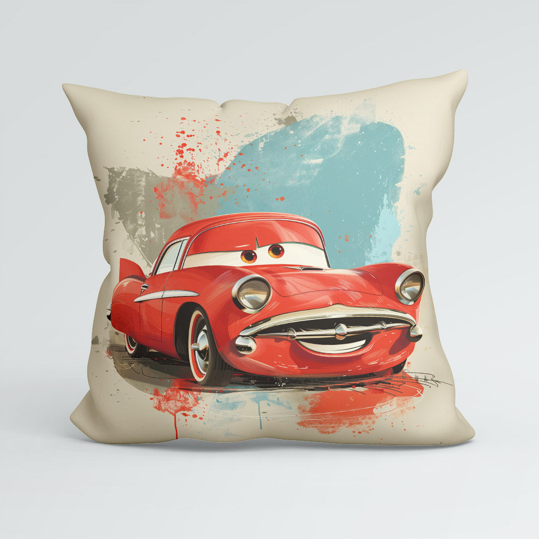 CUSHION Panel Red Car CP-871