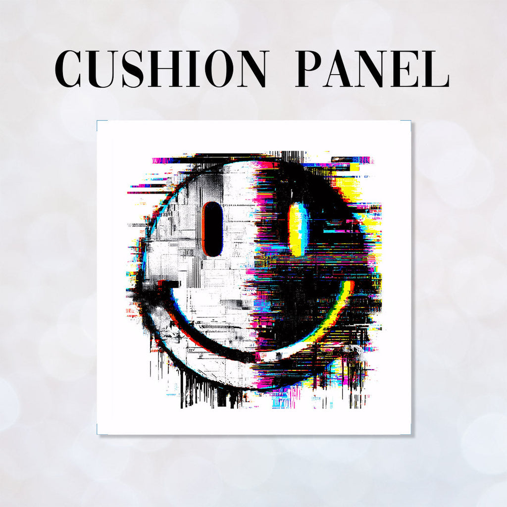 CUSHION Panel Glitched Face CP-874