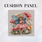 CUSHION Panel Little Fairy and Flowers CP-878