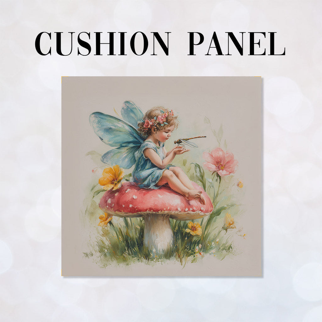 CUSHION Panel Little Fairy and Dragonfly CP-880