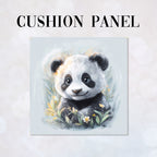 CUSHION Panel Watercolour Panda CP-882