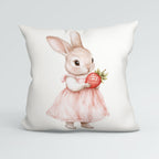 CUSHION Panel Strawberry Bunny  CP-887
