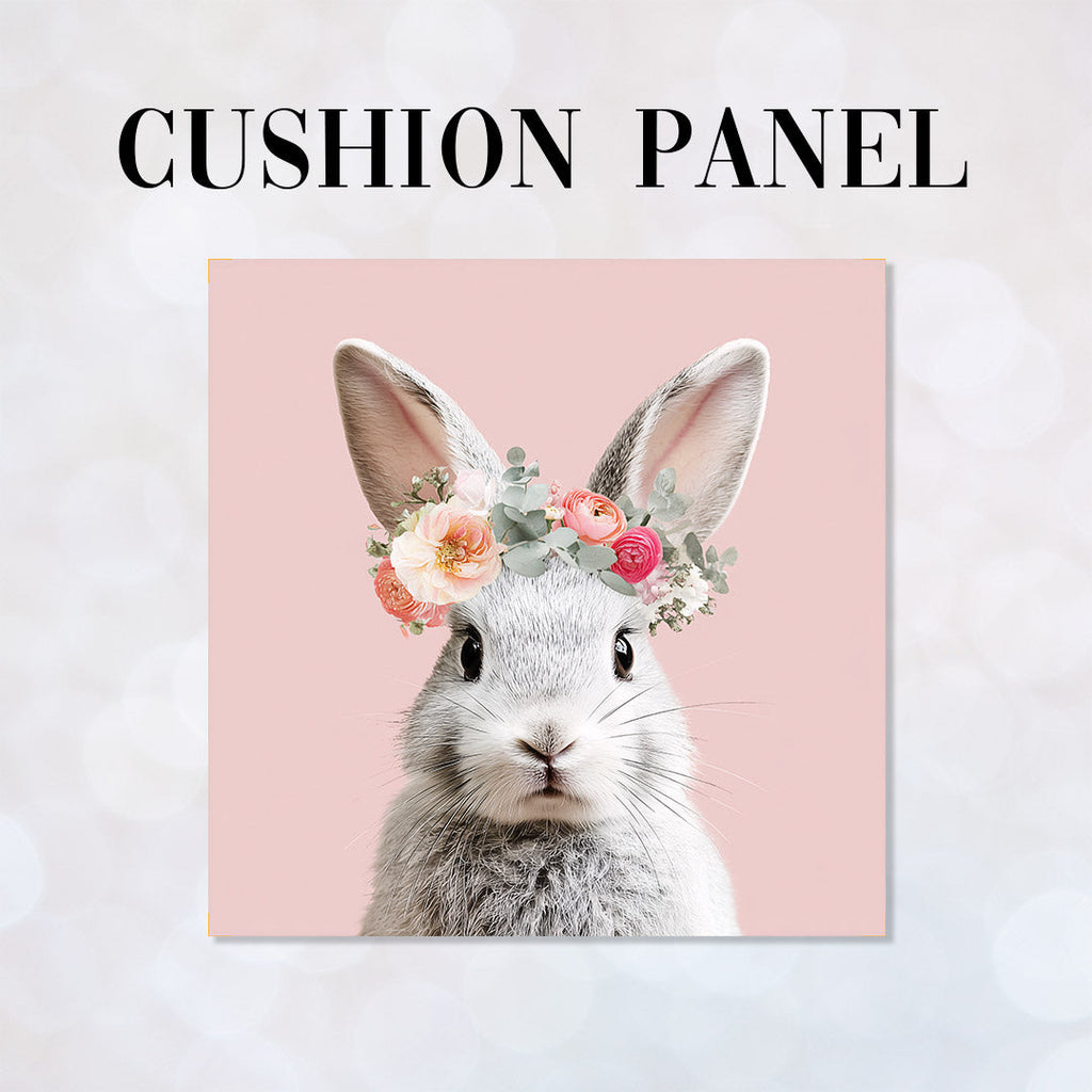CUSHION Panel Floral Bunny CP-909