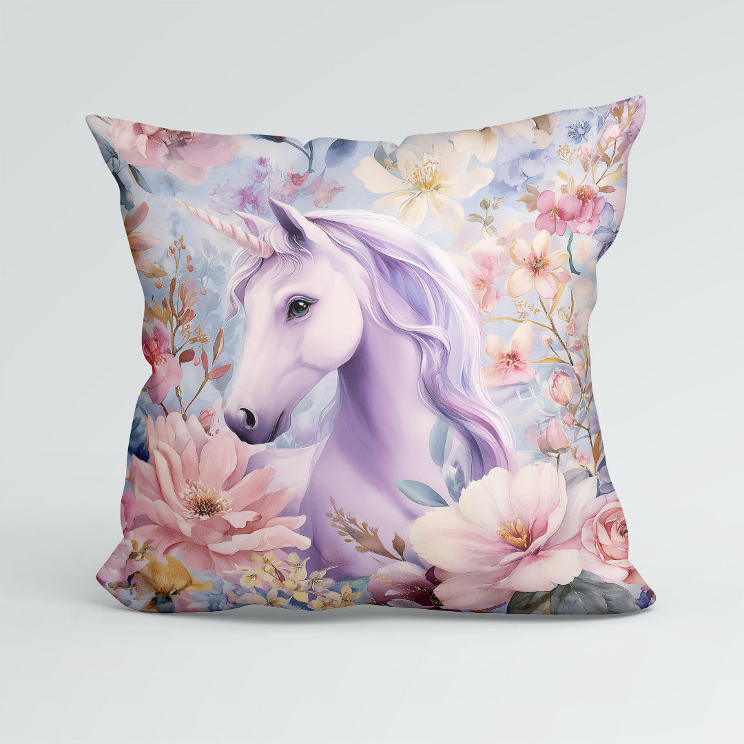 CUSHION Panel Floral Unicorn CP-910