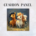 CUSHION Panel Cute Ponies CP-911
