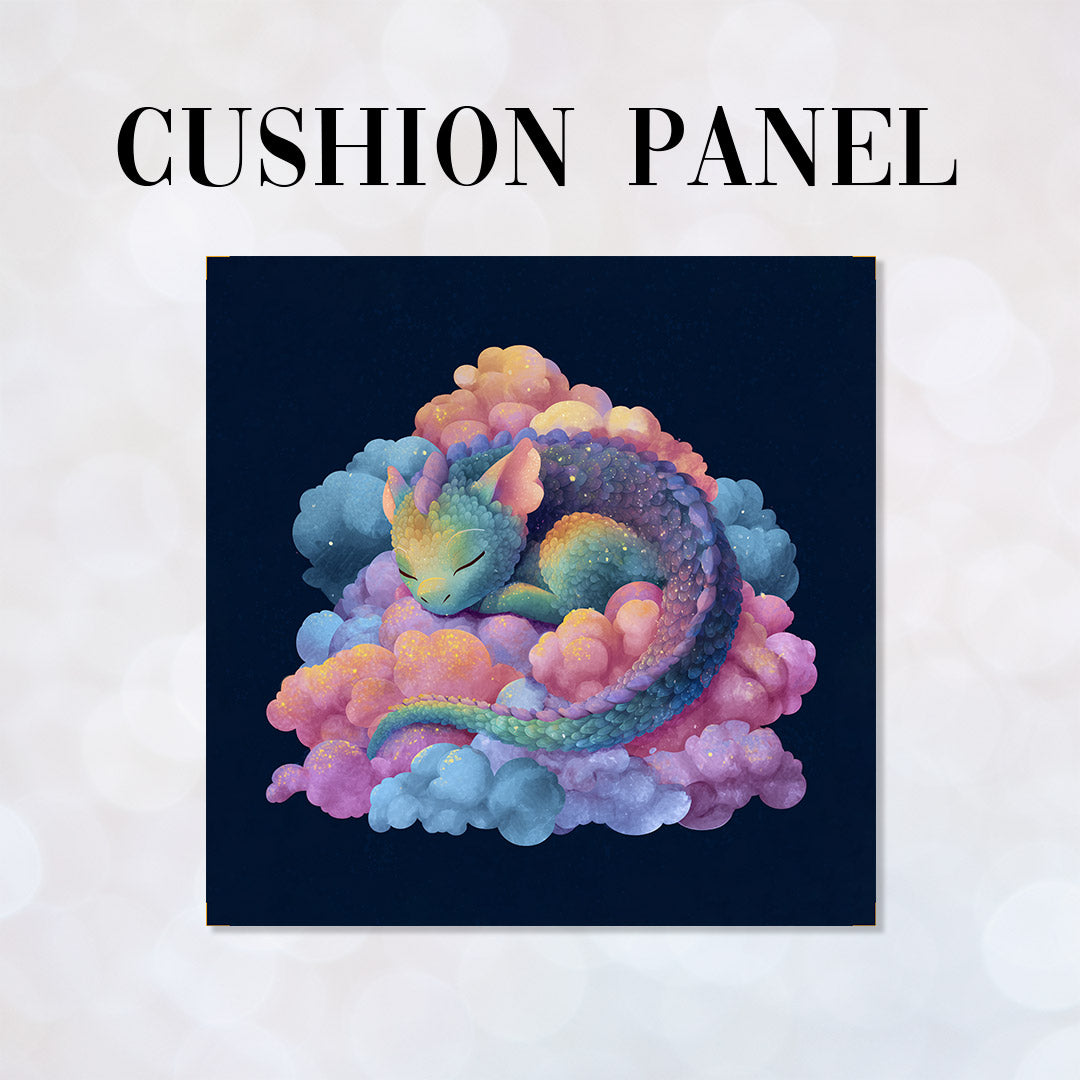 CUSHION Panel Cute Sleeping Dragon CP-926