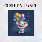 CUSHION Panel Elephant and Balloons 1 CP-931
