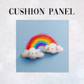 CUSHION Panel Watercolour Rainbow CP-933