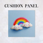 CUSHION Panel Watercolour Rainbow CP-933