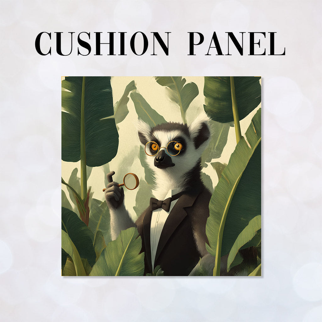 CUSHION Panel Lemur Detective CP-941