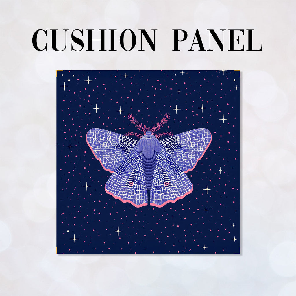 CUSHION Panel Blue Moth CP-942