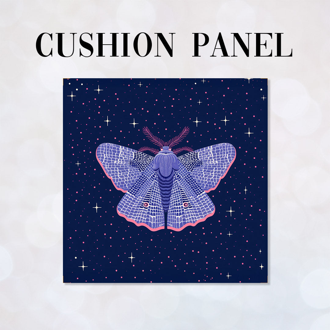 CUSHION Panel Blue Moth CP-942
