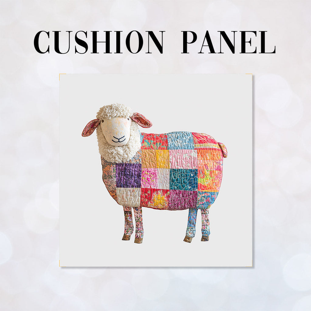 CUSHION Panel Quilted Sheep CP-944