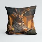 CUSHION Panel Cosy Reading Deer CP-949