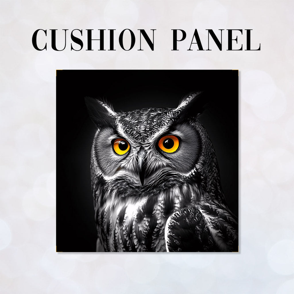 CUSHION Panel Owl Photo Portrait CP-951
