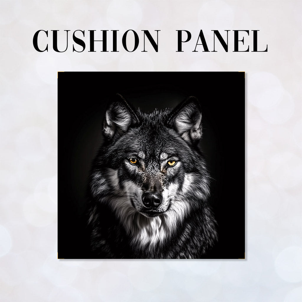 CUSHION Panel Wolf Photo Portrait CP-952