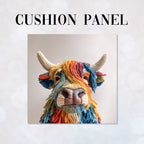 CUSHION Panel Woolly Cow CP-954