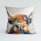 CUSHION Panel Woolly Cow CP-954